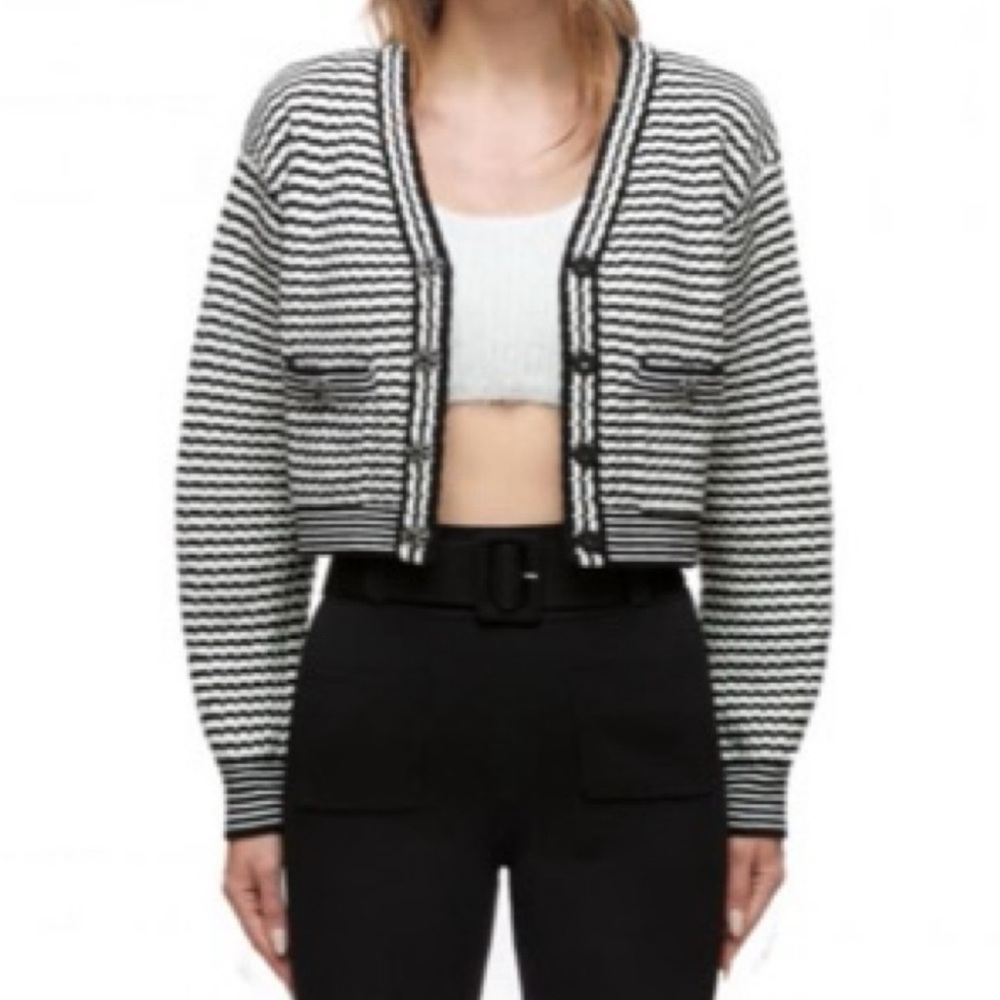 SELF-PORTRAIT Striped Melange Sweater NWOT